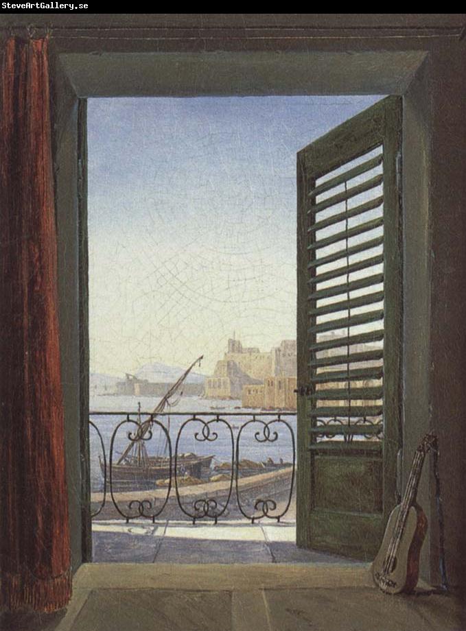 Carl Gustav Carus Balcony overlooking the Bay of Naples